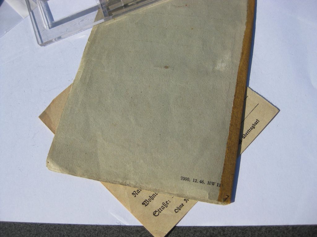 Nachlass Ausweis für Verfolgte des Nationalsozialismus Berlin 1947