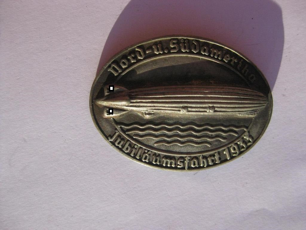 Veranstaltungsabzeichen Treffabzeichen Abzeichen Zeppelin Jubiläumsfahrt 1933