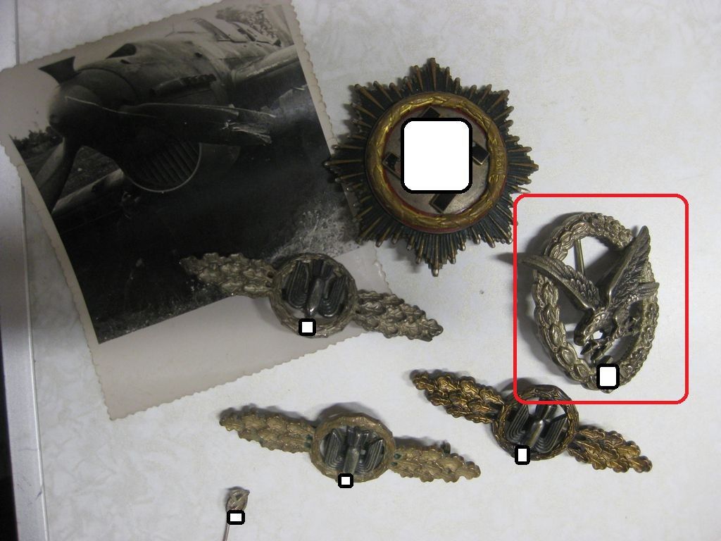 Airman's badge WITH lightning bundle Manufacturer: Berg & Nolte / Lüdenscheid