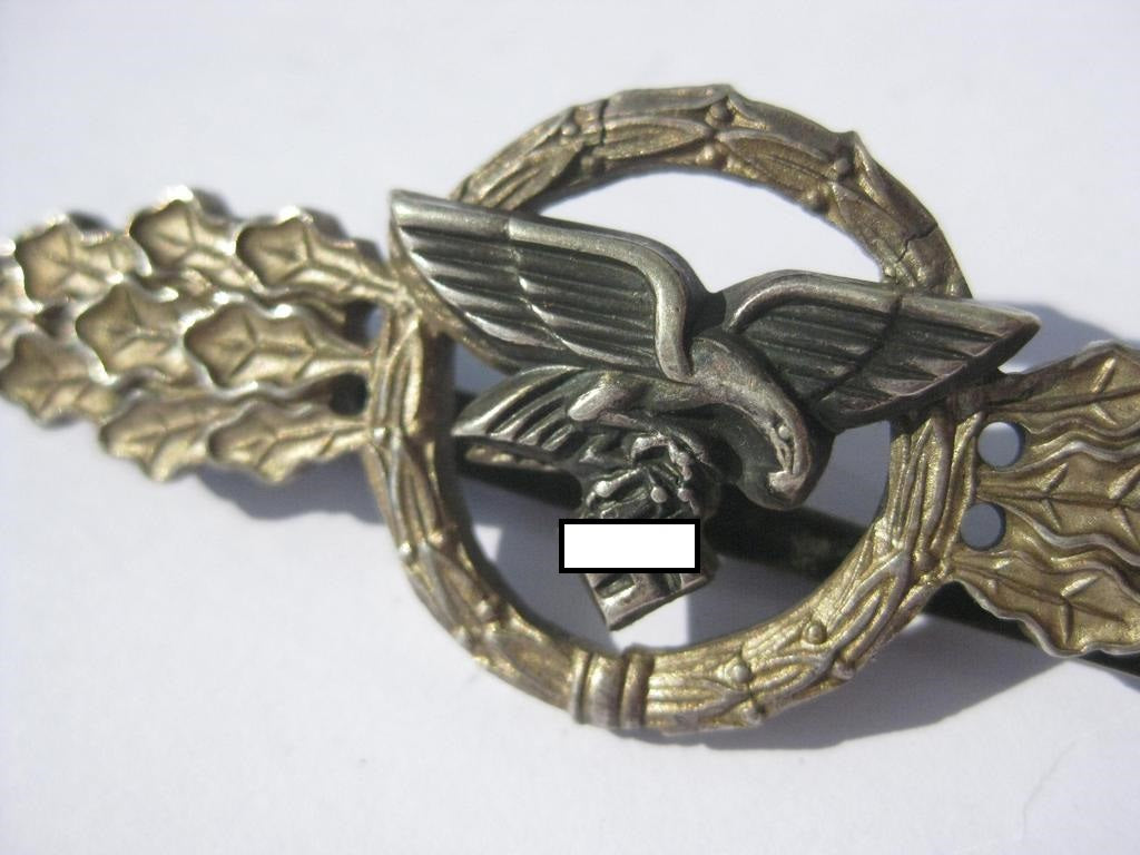 Frontflugspange für Transportflieger in Silber