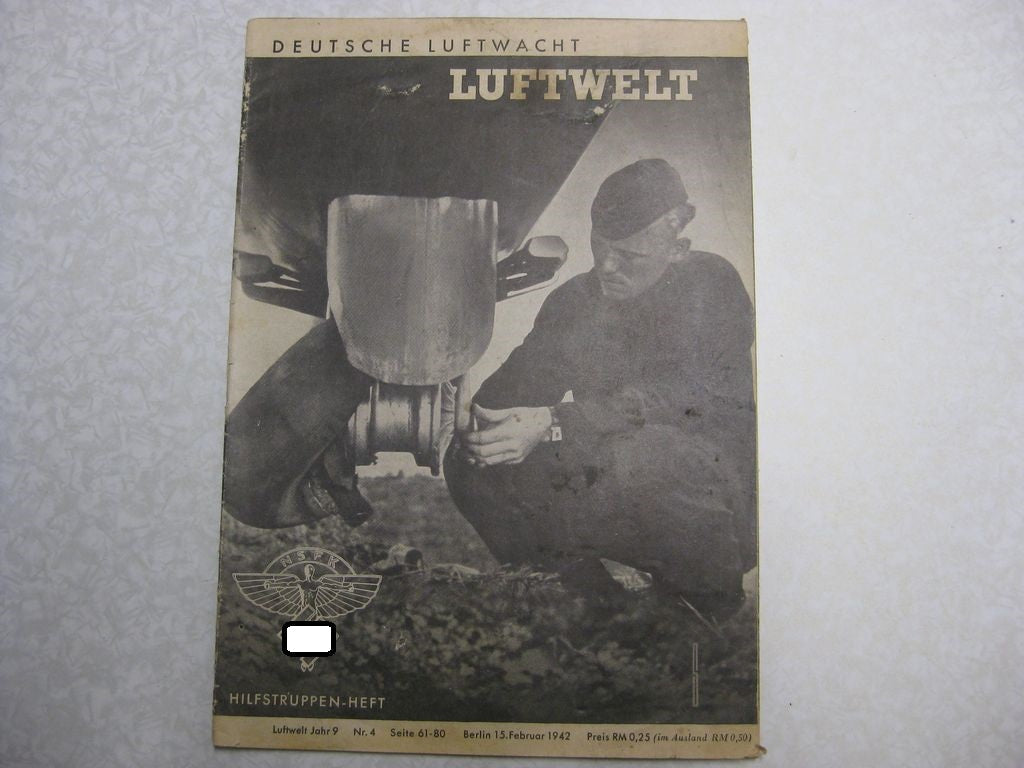 2 Hefte Deutsche Luftwacht LUFTWELT NSFK Luftwaffe