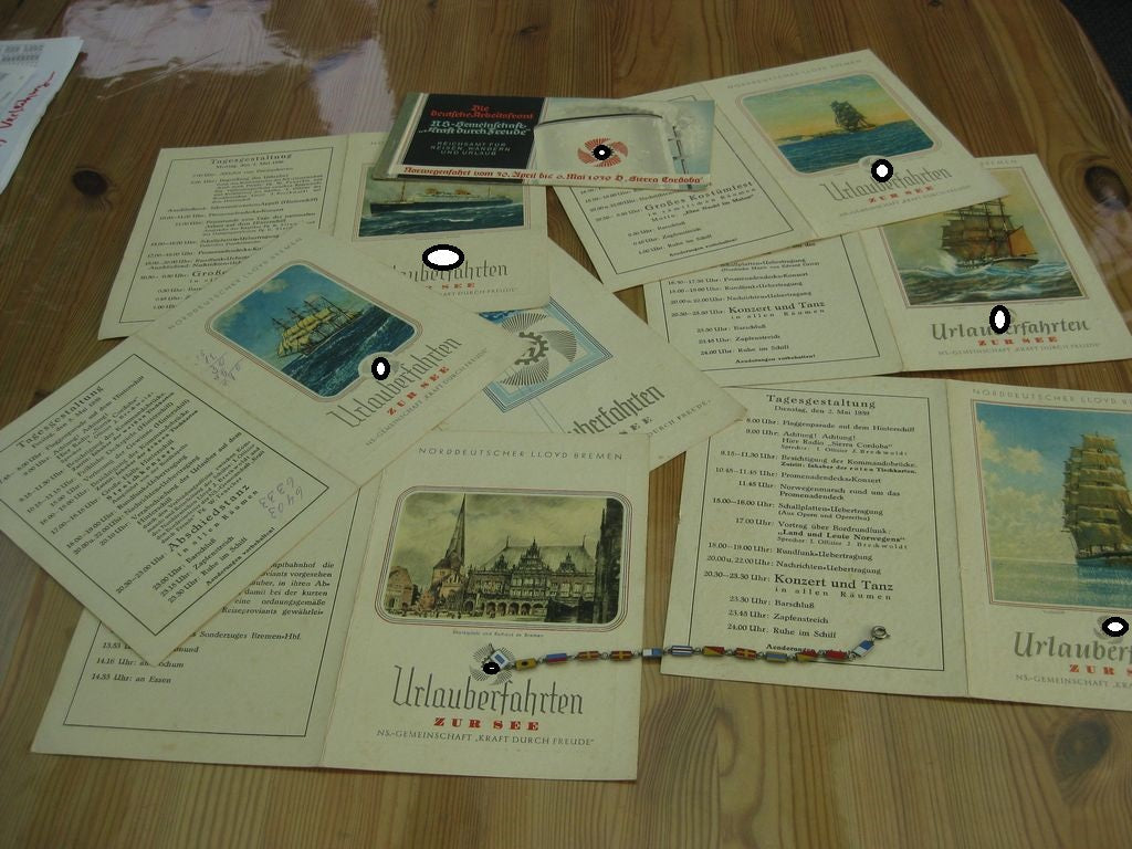 Erinnerungsgeschenk KDF Passagierdampfer SIERRA CORDOBA / NORWEGENREISE 1939