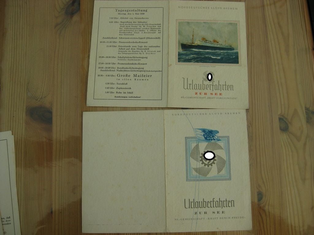 Erinnerungsgeschenk KDF Passagierdampfer SIERRA CORDOBA / NORWEGENREISE 1939