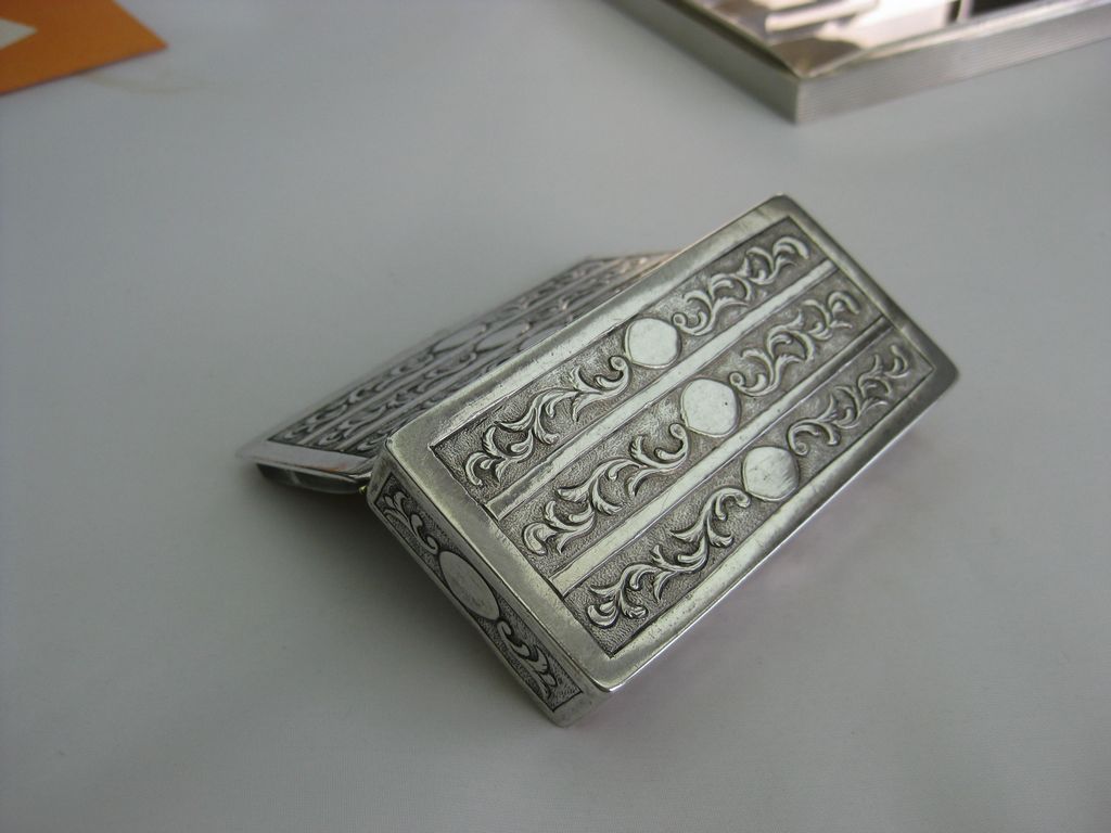 Ehrengeschenke Dr. HANS FRANK hingerichtet Nürnberger Prozess 1946 / 2 Silberdosen