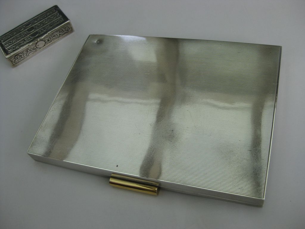 Ehrengeschenke Dr. HANS FRANK hingerichtet Nürnberger Prozess 1946 / 2 Silberdosen