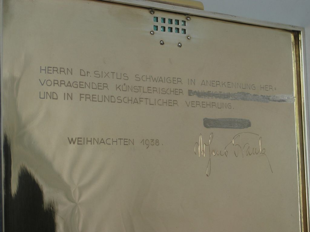 Ehrengeschenke Dr. HANS FRANK hingerichtet Nürnberger Prozess 1946 / 2 Silberdosen