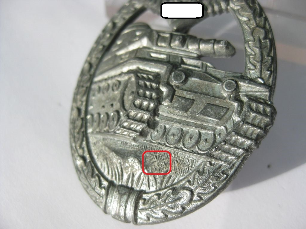 Panzerkampfabzeichen in Silber Hersteller: Steinhauer &amp; Lück Seltene Variante