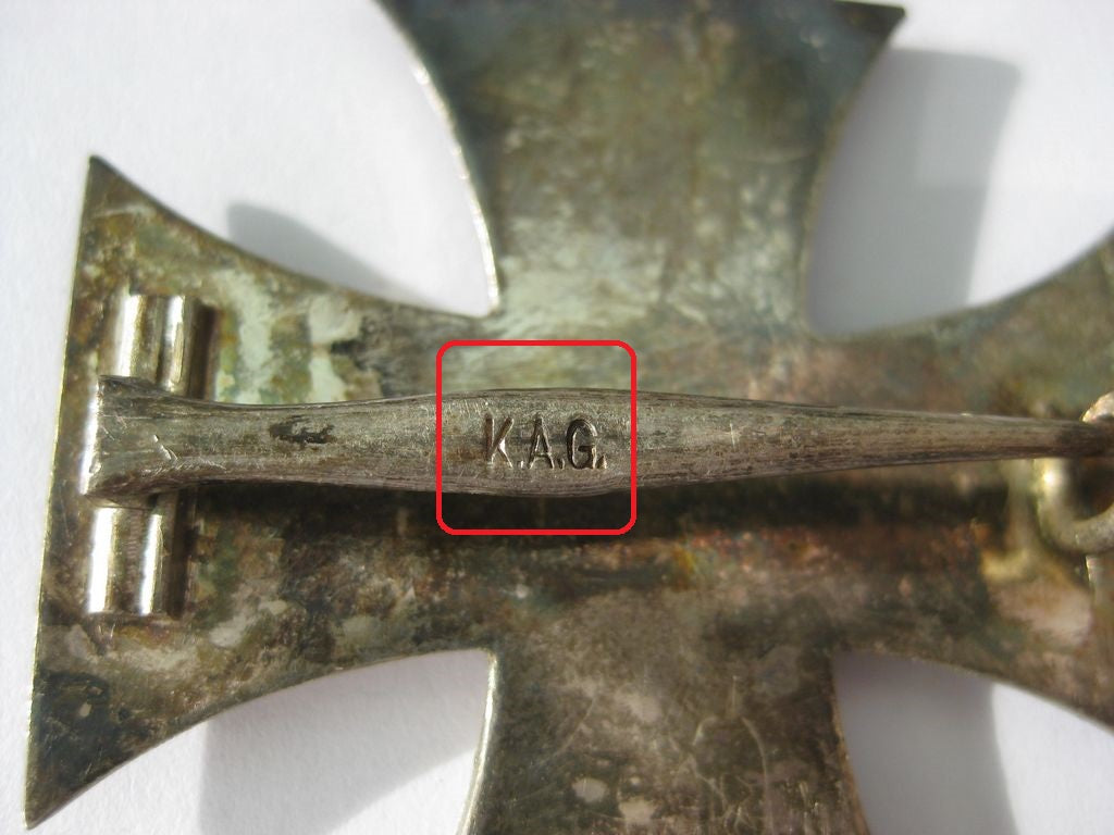 Eisernes Kreuz 1.Klasse von 1914 (EK1) Hersteller: K.A.G.