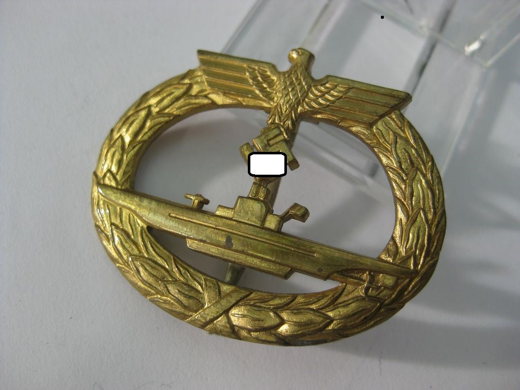 U-Bootkriegsabzeichen Hersteller: Zimmermann in Stuttgart UNGETRAGEN