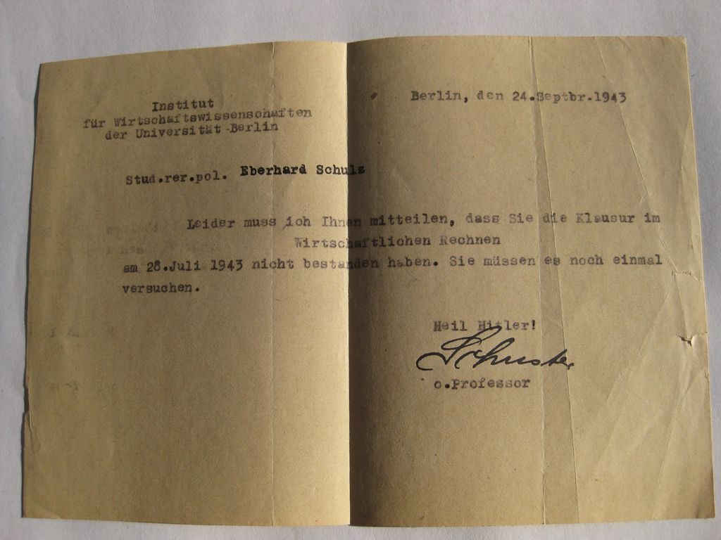 Deutsche Studenteschaft (DSt) Hannover / Berlin Ausweis (NSDStB) HANNOVER &amp; BERLIN