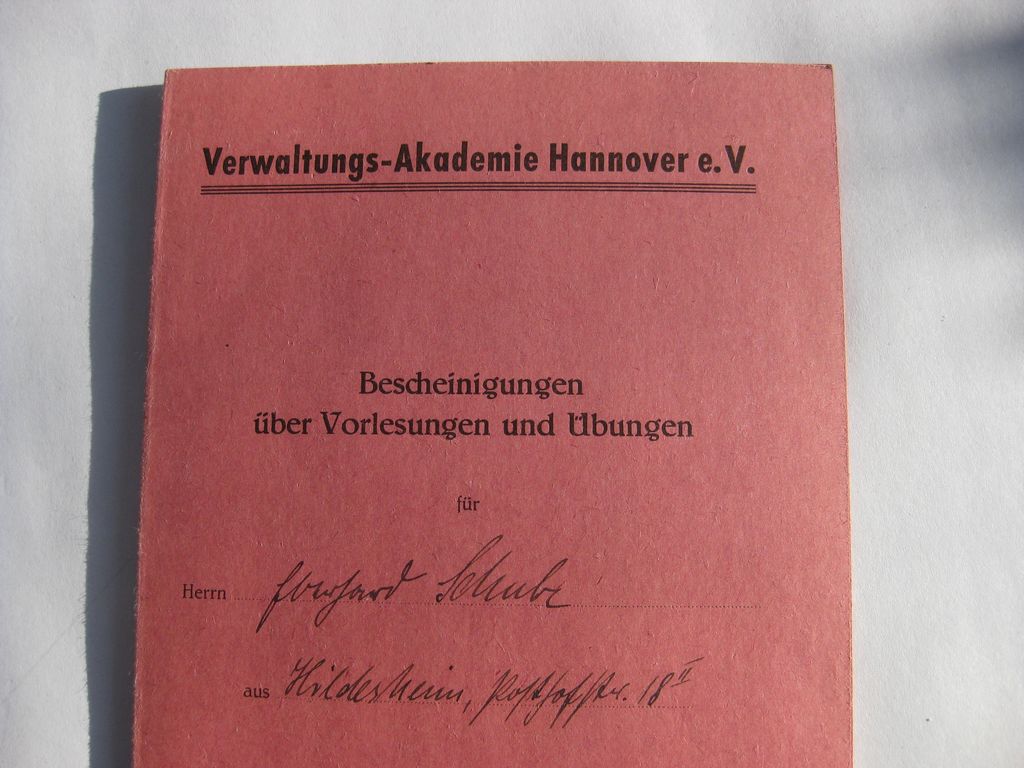 Deutsche Studenteschaft (DSt) Hannover / Berlin Ausweis (NSDStB) HANNOVER &amp; BERLIN