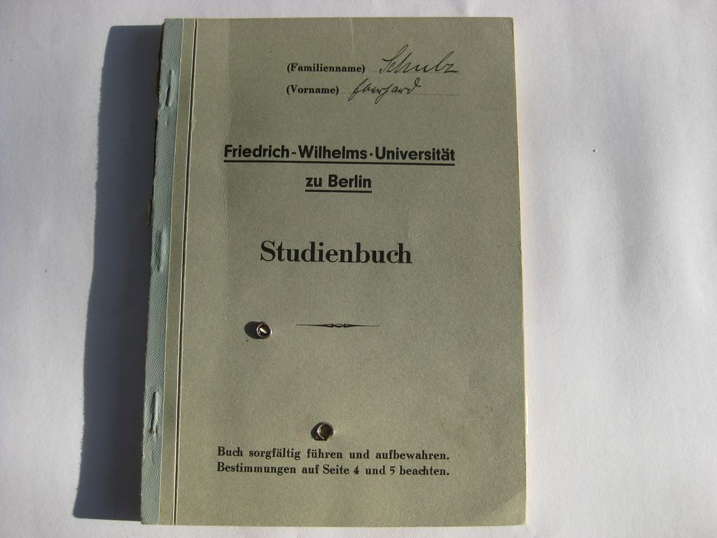 Deutsche Studenteschaft (DSt) Hannover / Berlin Ausweis (NSDStB) HANNOVER &amp; BERLIN