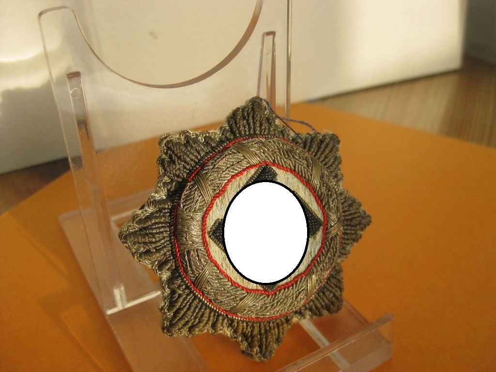 Deutsches Kreuz in Silber in STOFFAUSFÜHRUNG Waffen SS