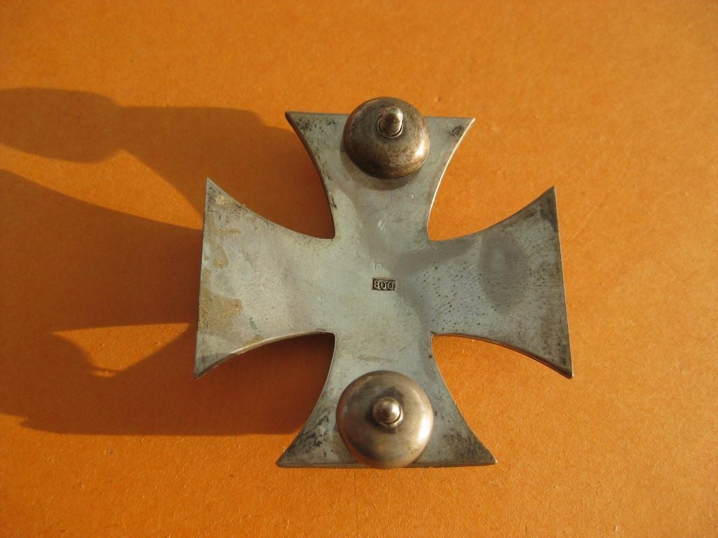 Eisernes Kreuz 1.Klasse 1914 (EK1/14) mit Schraubscheiben in 800er SILBER 100% altes ORIGINAL  Orden Deutschland  Kaiserreich