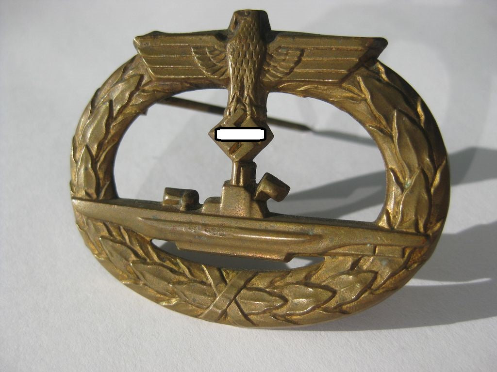 U-Bootkriegsabzeichen ! SEHR SELTENE VARIANTE ! Hohlprägung !