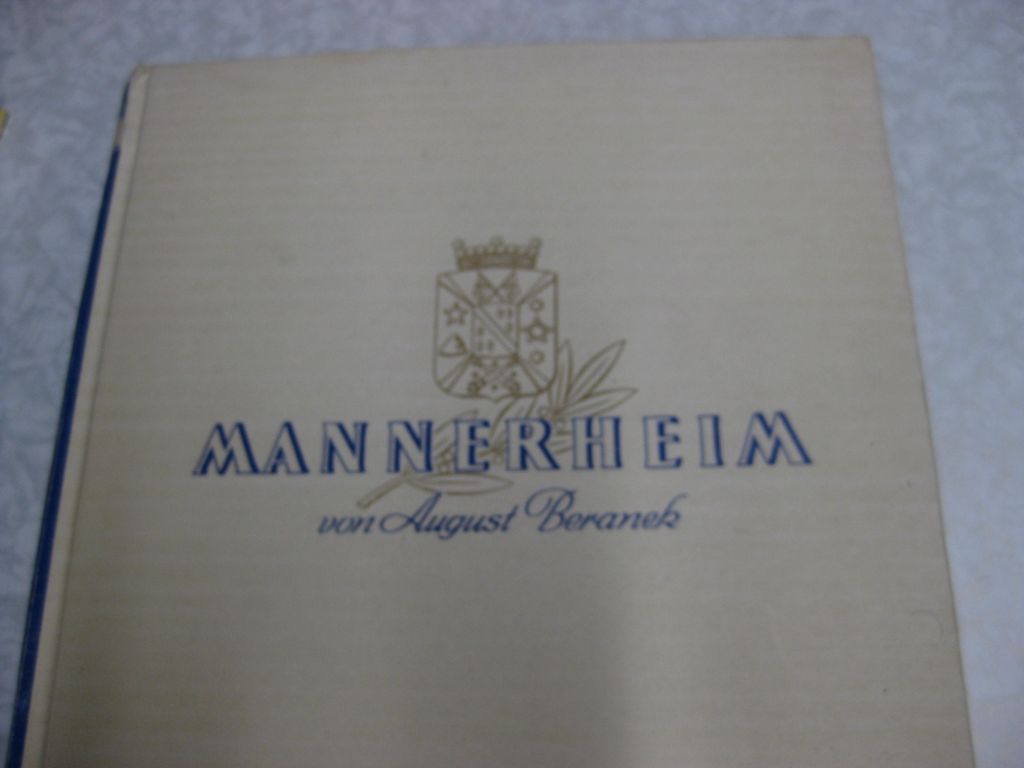 Buch Orden Mannerheim Finnland Wehrmacht 1942 Widmung Groß-Betschkenek in SEBIEN 1943 Bandenkampf