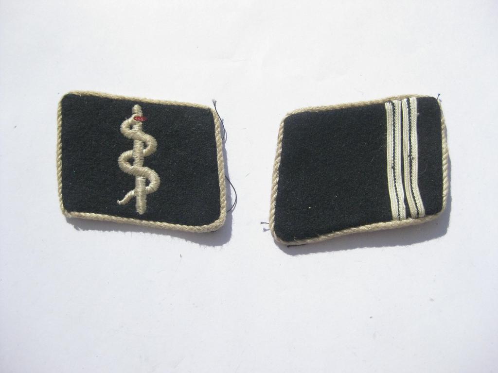 SS - Kragenspiegel Effekten der Schutzstaffel 1000% alt und ORIGINAL