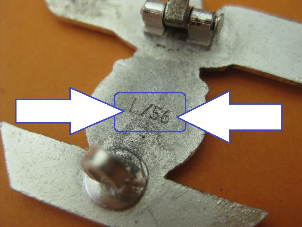 Wiederholungsspange Eisernes Kreuz 1.Klasse 1914 / 1939 (EK1/39) Hersteller: &quot;L/56&quot; Funcke &amp;amp; Brüninghaus /Lüdenscheid