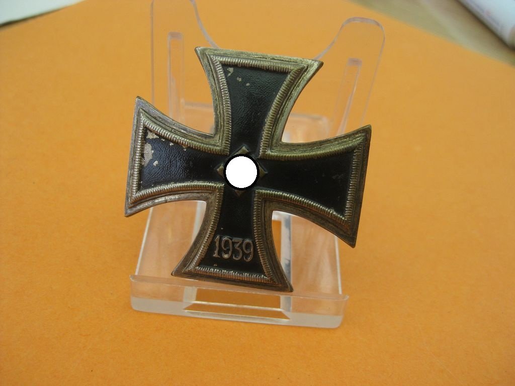 Schinkelkreuz Eisernes Kreuz 1.Klasse 1939 (EK1/39) unbekannter Hersteller EINTEILIG Schinkelform