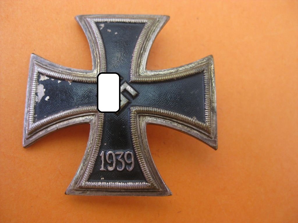 Schinkelkreuz Eisernes Kreuz 1.Klasse 1939 (EK1/39) unbekannter Hersteller EINTEILIG Schinkelform