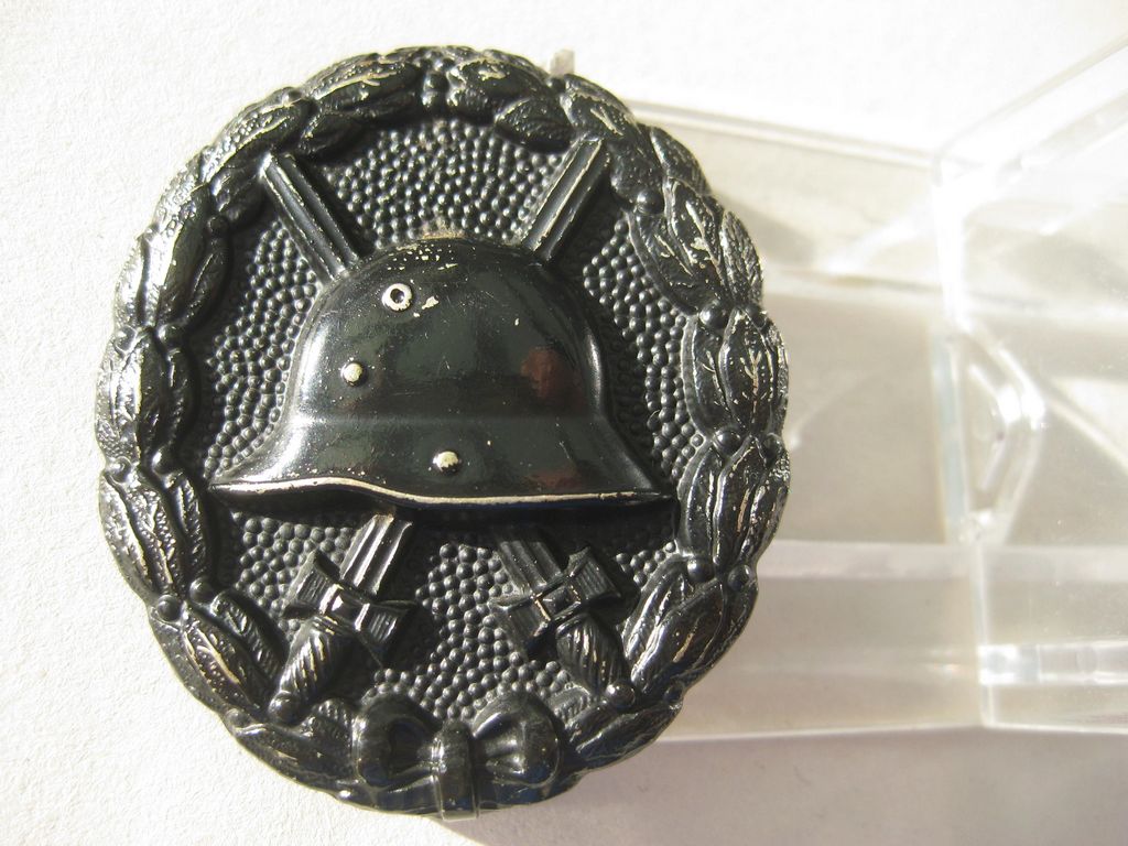 Verwundetenabzeichen in Schwarz 1918 aus Aluminium !!!! Sehr seltene Variante !!