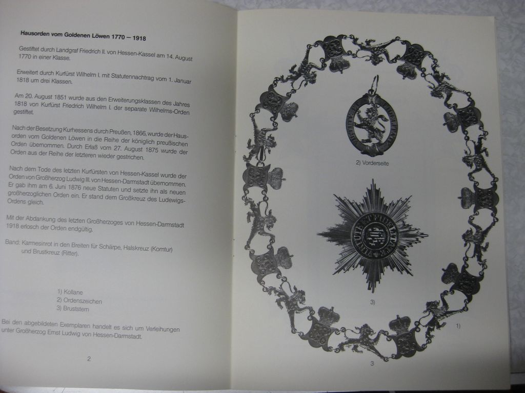 Buch / Heft Orden deutsche Deutschland Werner Sauer Kurfürstentum Hessen - Cassel