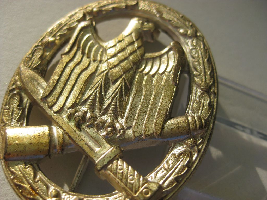 Allgemeines Sturmabzeichen (ASA) -SELTENE VARIANTE- Hersteller: unbekannt frühes 1957er Stück