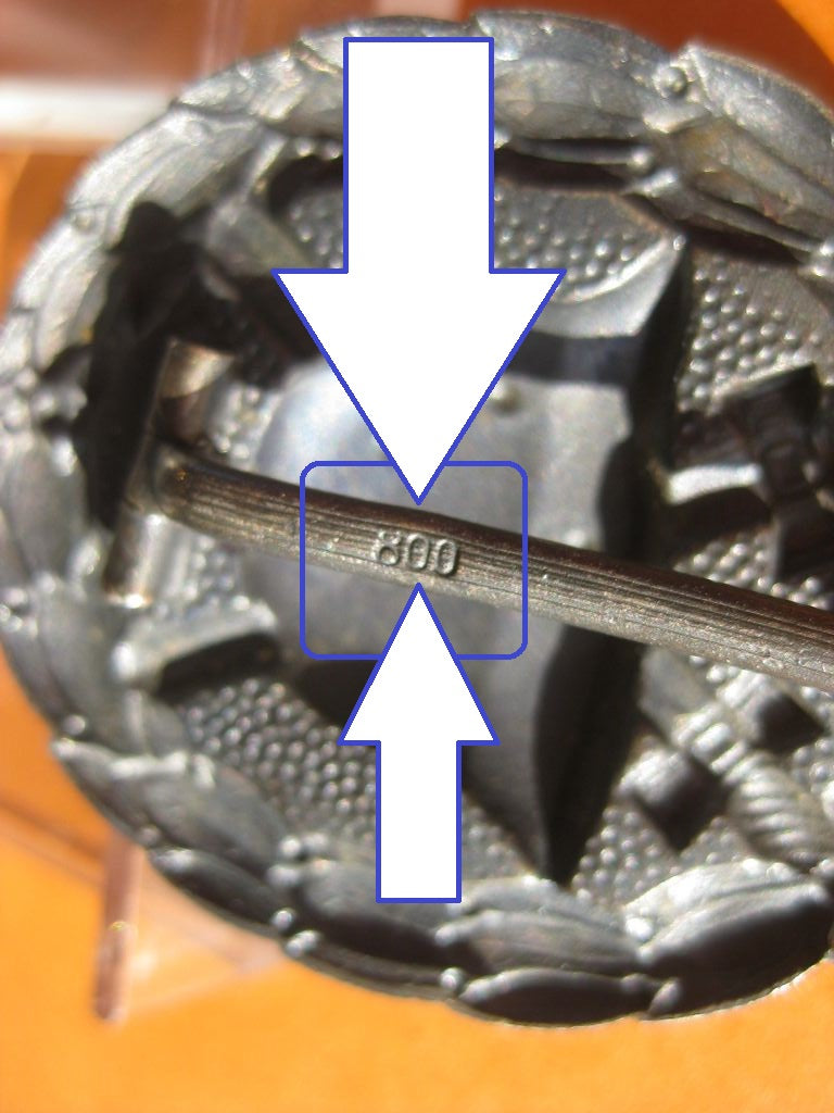 Verwundetenabzeichen in Silber 1918 Luxusausführung in ECHT SILBER Mint Condition