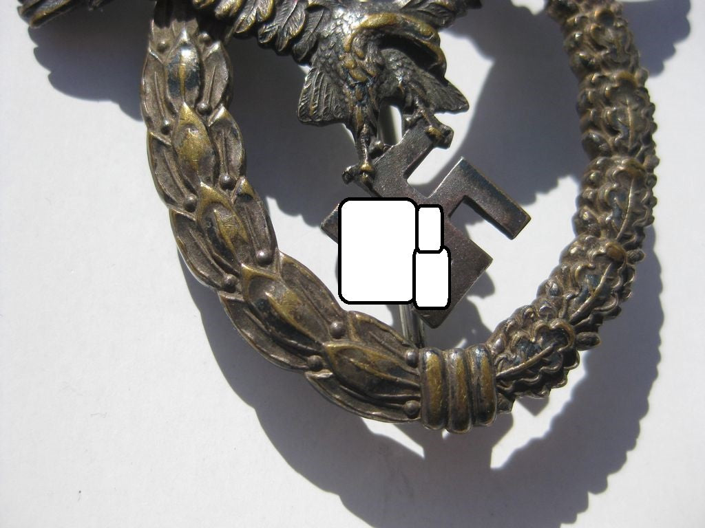Flugzeugführerabzeichen Hersteller: C.E. JUNCKER / Berlin SW (unmarkiert)