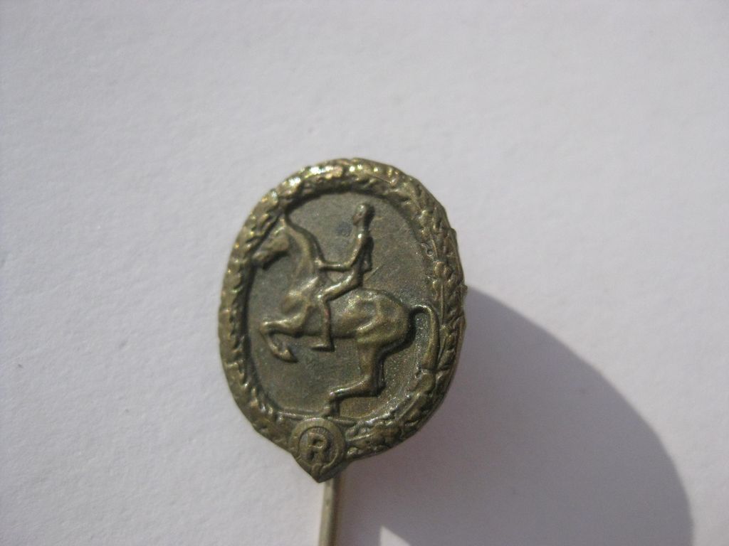 3.Reich Reitersportabzeichen in Bronze -Miniatur- 1933 - 1945