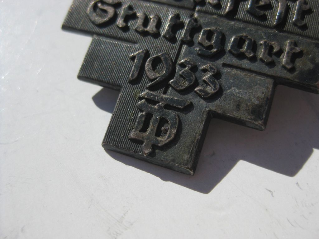 Sportabzeichen Sportfest Turnfest Stuttgart 1933 Orden 3.Reich Abzeichen