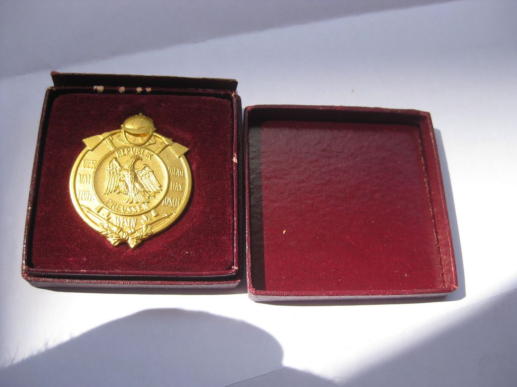 Feuerwehrorden Erinnerungsabzeichen für 25 Dienstjahre Weimarer Republik 1926 - 1933