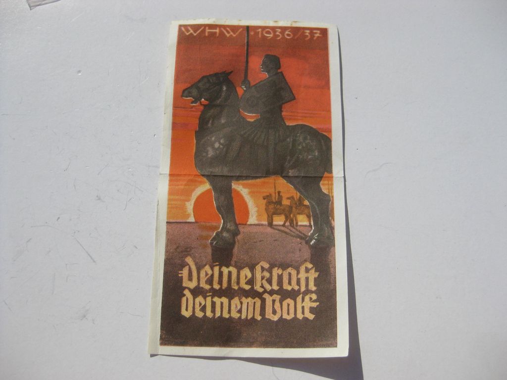 WHW Sammelblatt 1936