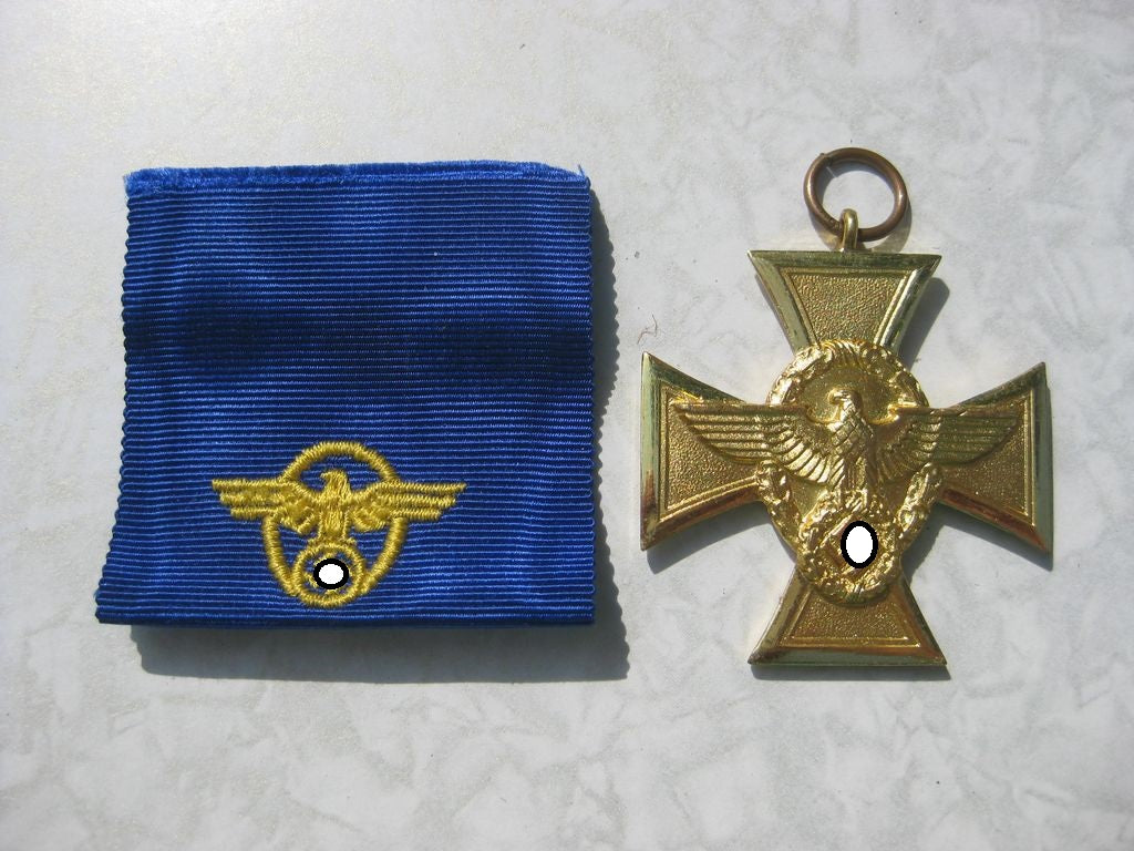 Polizei Dienstauszeichnung für 25 Jahre in der seltenen VerleihungsSCHACHTEL