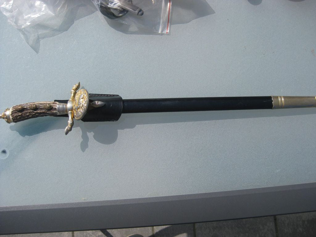 unbekannter Hirschfänger Förster Jäger Schützenhirschfänger Blankwaffen Deutschland