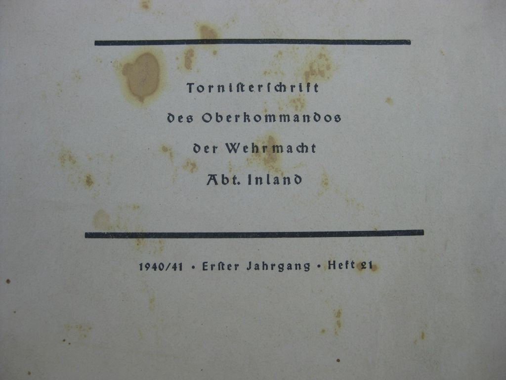 Afrika Karte Tornisterschrift der Wehrmacht 1940/41 Kriegskarte Landkarte