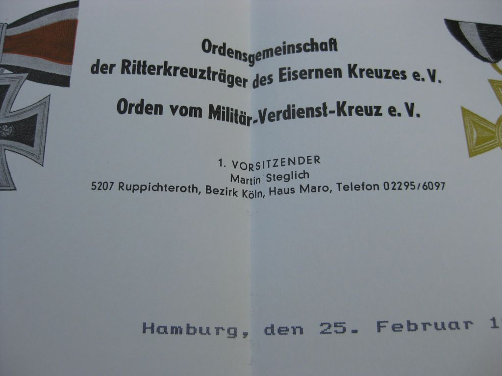 Dokumente aus dem Besitz des Ritterkreuzträgers H. Heuer aus der SS-Polizeidivision !!!!