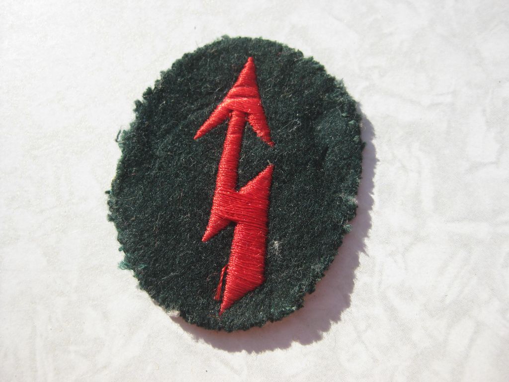 Ärmelabzeichen für Funker in der Artillerie der Wehrmacht Dienststellungsabzeichen