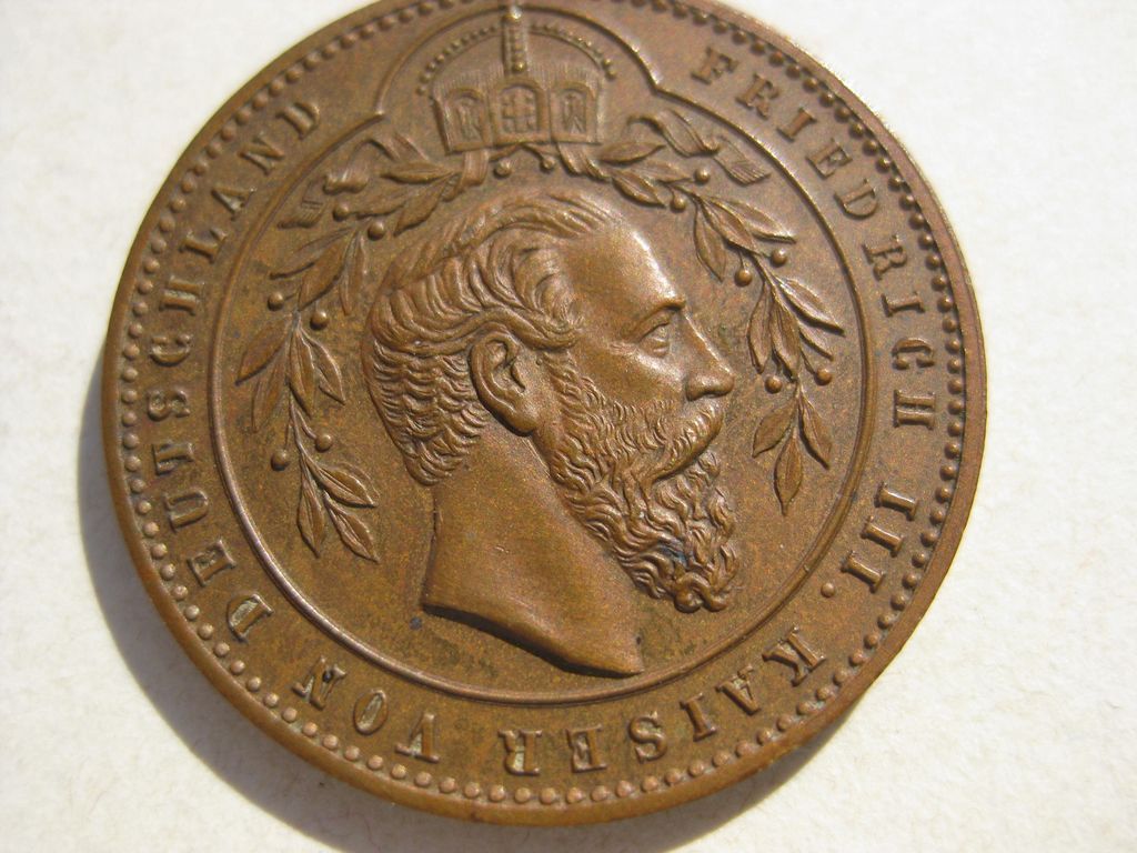 Medaille Preußen Kaiser Friedrich III. Kaiser von Deutschland