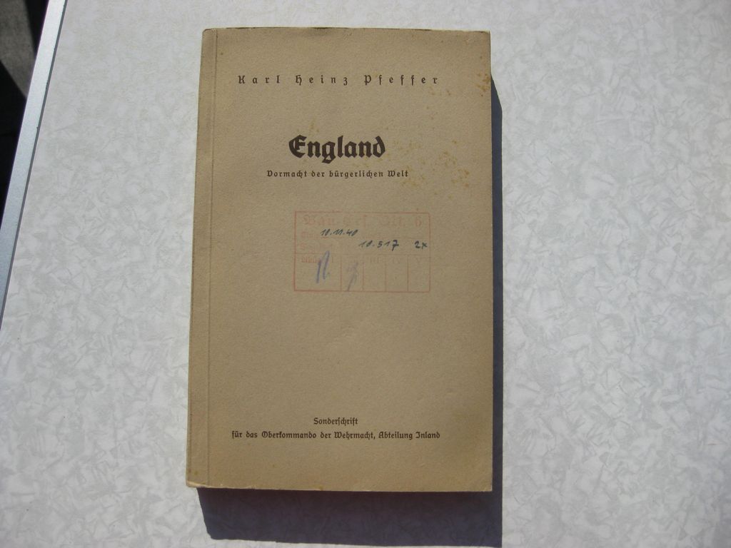 Buch England Vormarsch der Bürgerlichen Welt 1940