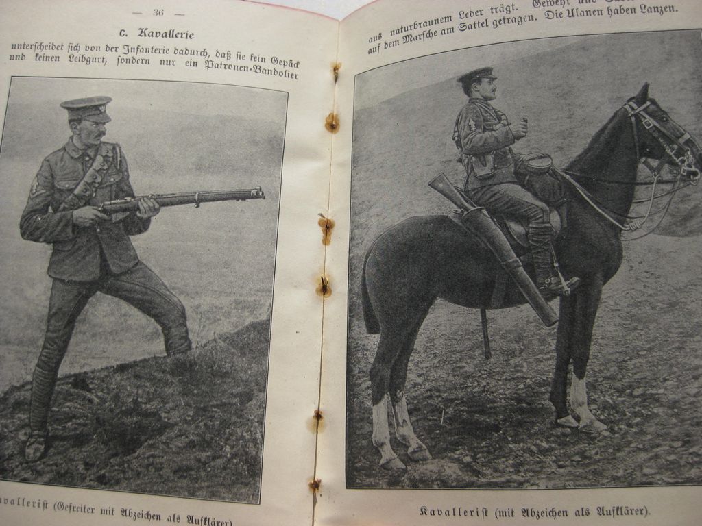 Buch Kurze Zusammenfassung über die englische Armee 1914  GEHEIM