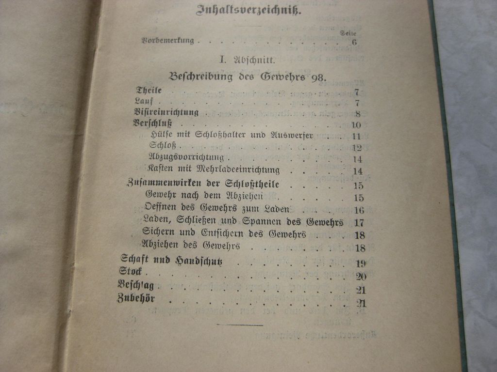 Originalausgabe Heft / Buch Leitfaden Gewehr und Seitengewehr 98 Berlin 1899