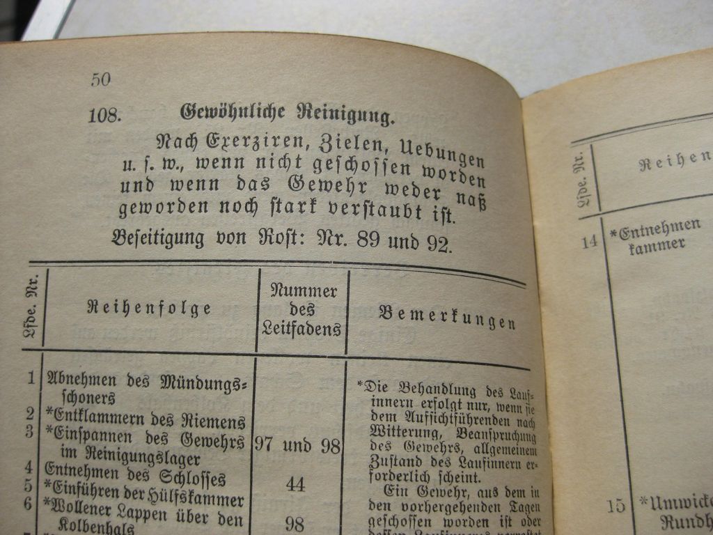 Originalausgabe Heft / Buch Leitfaden Gewehr und Seitengewehr 98 Berlin 1899