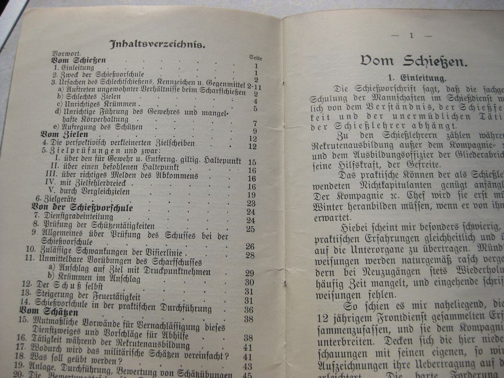 Originalausgabe Buch / Heft Schießausbildung und Entfernungsschätzen München 1912