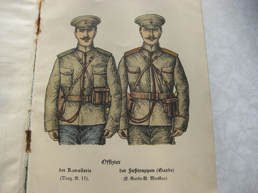 Originalausgabe Heft / Buch Kurze Zusammenfassung über die russische Armee 1913
