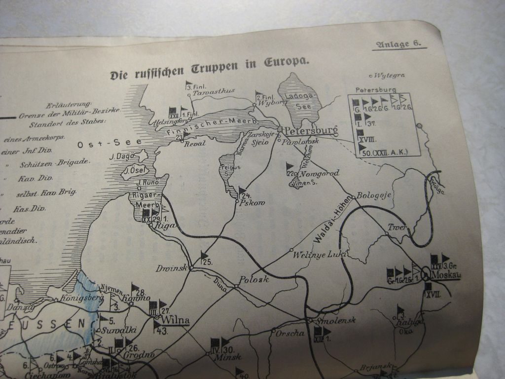 Originalausgabe Heft / Buch Kurze Zusammenfassung über die russische Armee 1913