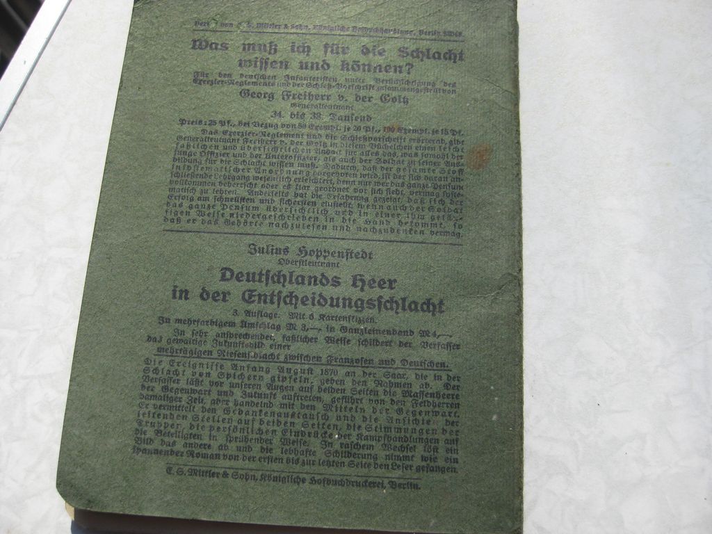 Originalausgabe Heft / Buch Kurze Zusammenfassung über die russische Armee 1913
