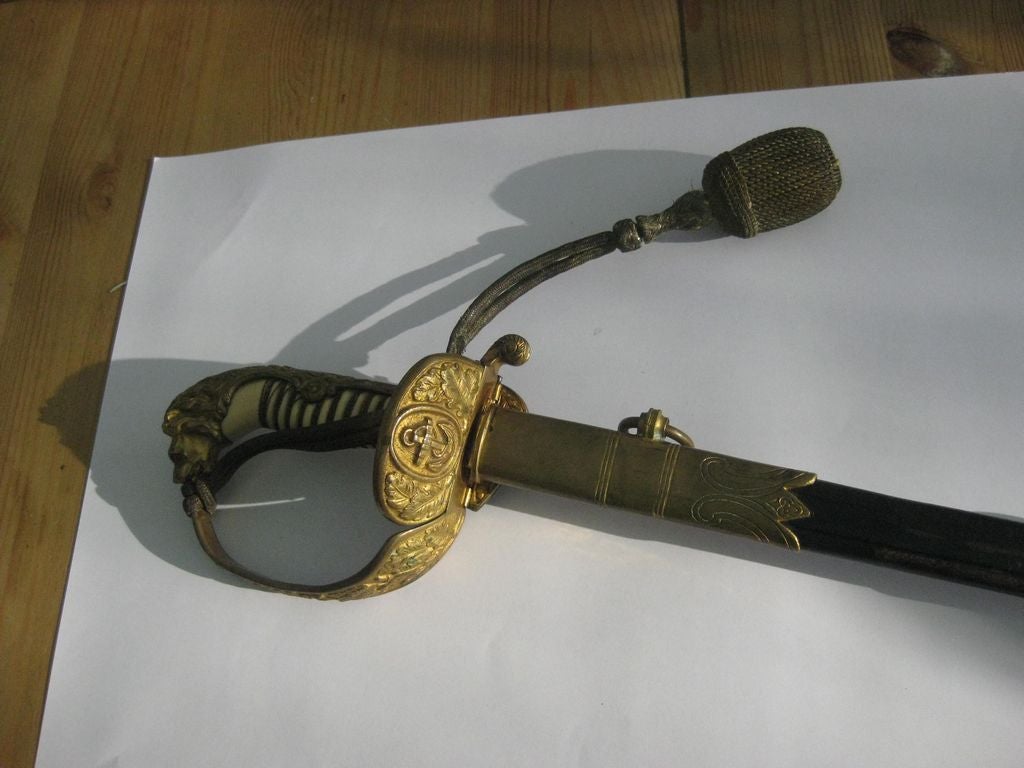 Offizierssäbel / Säbel / Wehrmacht / Kriegsmarine / Marinesäbel Schlachtschiff BISMARCK 100% Original !!!!
