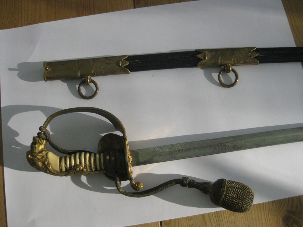 Offizierssäbel / Säbel / Wehrmacht / Kriegsmarine / Marinesäbel Schlachtschiff BISMARCK 100% Original !!!!