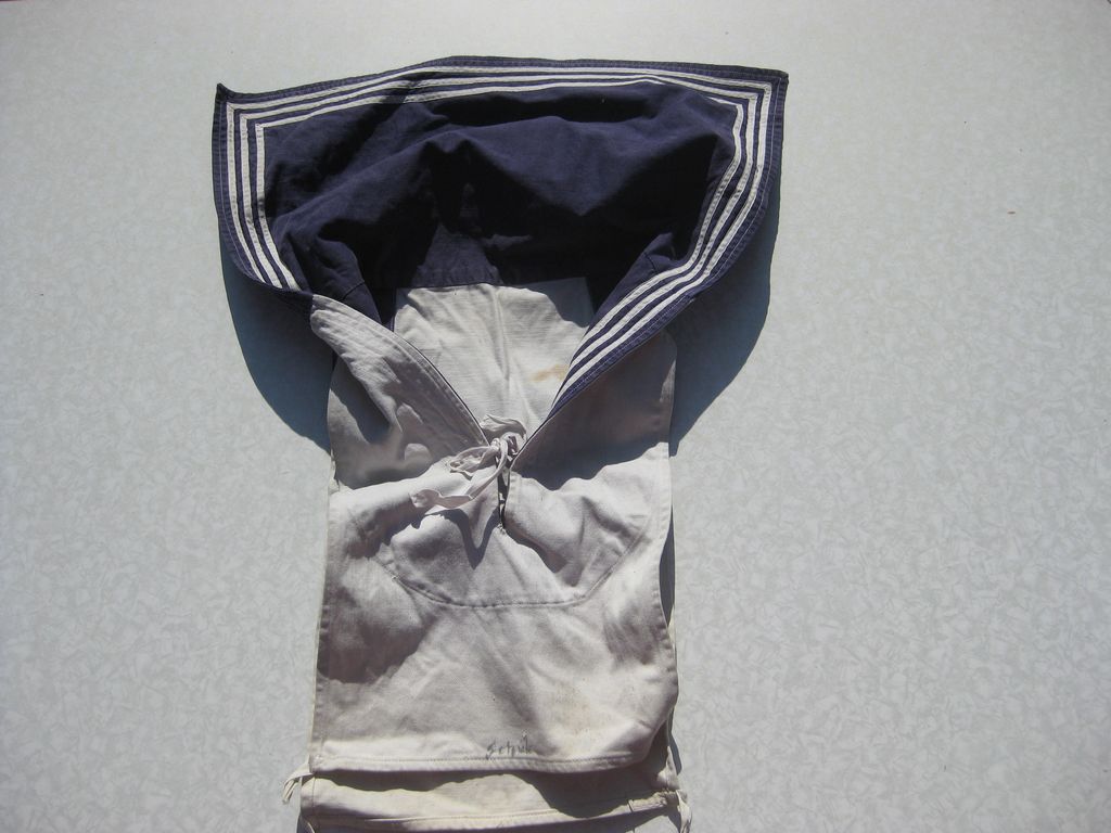 Kriegsmarine Kieler Kragen für Matrosenhemd Uniform Takelpäckchen